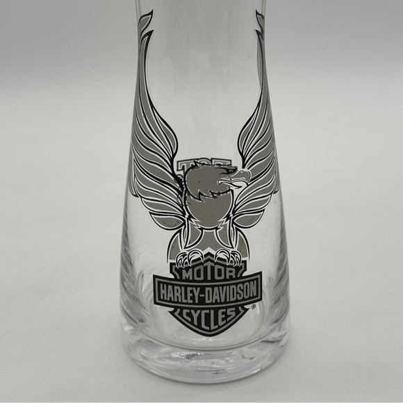 Harley Davidson Eagle & Shield Glass Cocktail Mixer/Hand Blown Glass With Glass - Picture 4 of 13